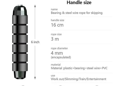2,8/3 m Seile zum Springen Crossfit Tragbare Fitnessgeräte Aerobic Schnelles Stahldraht-Springseil Boxen Yoga für Frau Mann WeightLoss