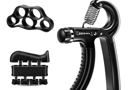 5–60 kg verstellbarer Handgriff-Stärkungstrainer, komplettes Set mit Gegen-, Handgelenk- und Unterarm- und Handtrainer für Muskeln