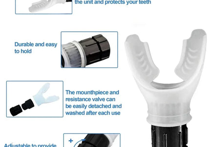 1 Set Atemtrainer Lungen-Fitnessgeräte und Silikon-Training für Atem-Expirationsübungsgerät (mit Box)