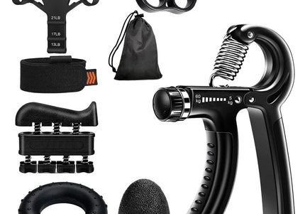 5–60 kg verstellbarer Handgriff-Stärkungstrainer, komplettes Set mit Gegen-, Handgelenk- und Unterarm- und Handtrainer für Muskeln