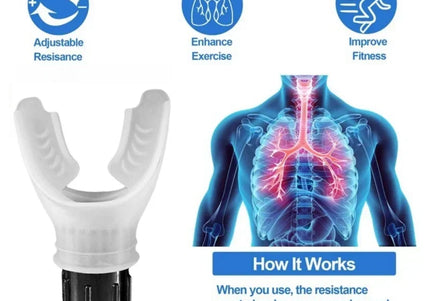 1 Set Atemtrainer Lungen-Fitnessgeräte und Silikon-Training für Atem-Expirationsübungsgerät (mit Box)