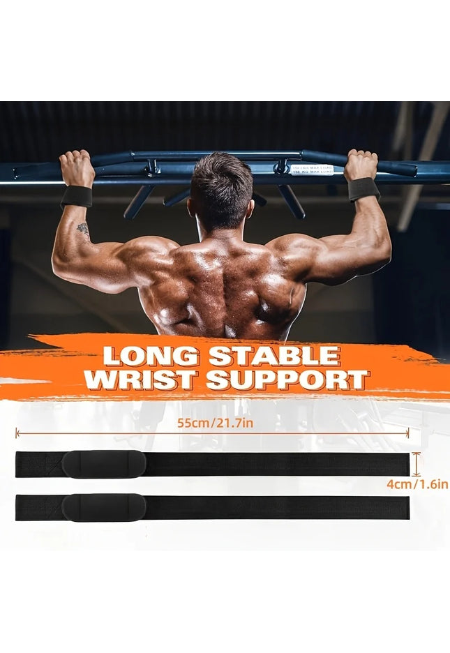 Handgelenkschlaufen zum Gewichtheben, Hebegurte für Gewichtheben, Fitnessstudio, Handgelenkbandagen mit zusätzlichen Handgriffen für Krafttraining