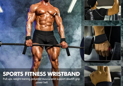 Handgelenkschlaufen zum Gewichtheben, Hebegurte für Gewichtheben, Fitnessstudio, Handgelenkbandagen mit zusätzlichen Handgriffen für Krafttraining