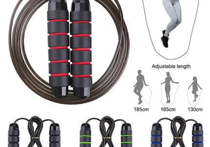 2,8/3 m Seile zum Springen Crossfit Tragbare Fitnessgeräte Aerobic Schnelles Stahldraht-Springseil Boxen Yoga für Frau Mann WeightLoss