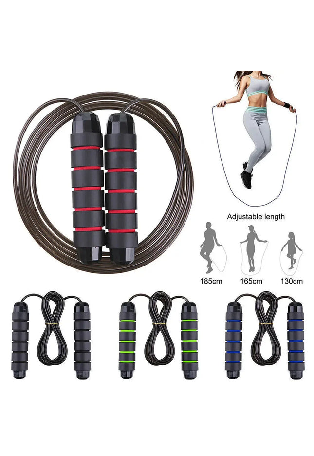 2,8/3 m Seile zum Springen Crossfit Tragbare Fitnessgeräte Aerobic Schnelles Stahldraht-Springseil Boxen Yoga für Frau Mann WeightLoss