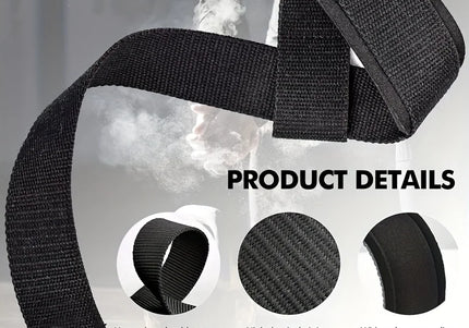 Handgelenkschlaufen zum Gewichtheben, Hebegurte für Gewichtheben, Fitnessstudio, Handgelenkbandagen mit zusätzlichen Handgriffen für Krafttraining