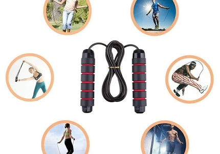 2,8/3 m Seile zum Springen Crossfit Tragbare Fitnessgeräte Aerobic Schnelles Stahldraht-Springseil Boxen Yoga für Frau Mann WeightLoss