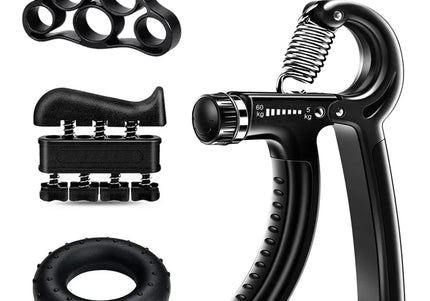 5–60 kg verstellbarer Handgriff-Stärkungstrainer, komplettes Set mit Gegen-, Handgelenk- und Unterarm- und Handtrainer für Muskeln