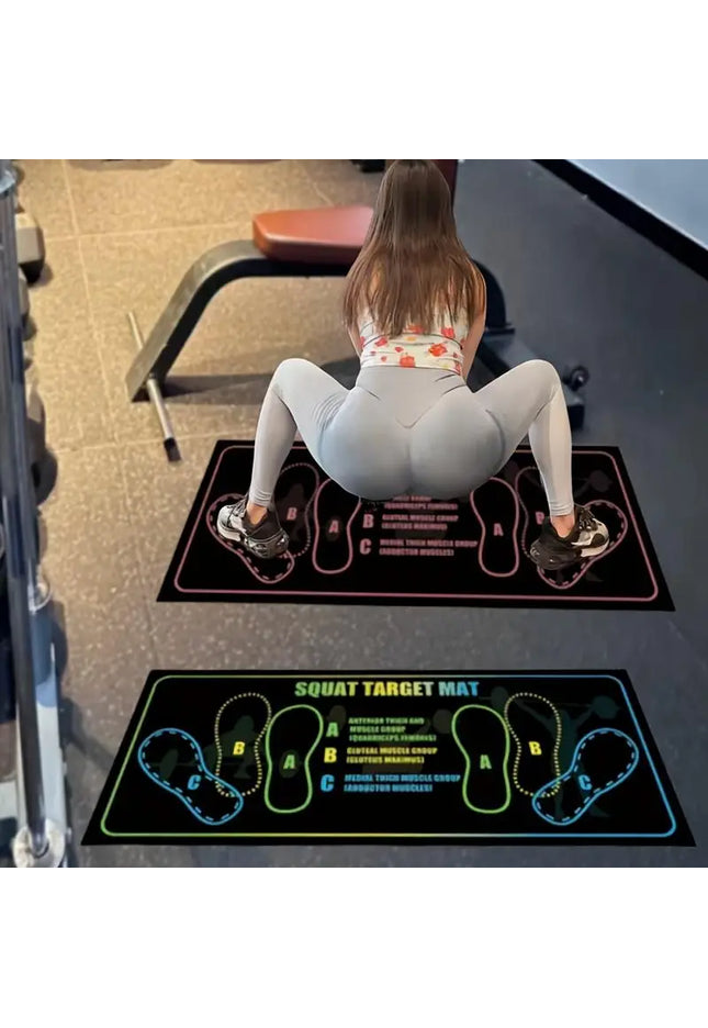 Anti-Rutsch-Kniebeugenpolster-Set, langlebige Trainingsmatten für den Heim- und Fitnessstudio-Einsatz, rutschfeste Trainingsgeräte, ideal für Fitnessbegeisterte