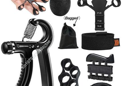 5–60 kg verstellbarer Handgriff-Stärkungstrainer, komplettes Set mit Gegen-, Handgelenk- und Unterarm- und Handtrainer für Muskeln