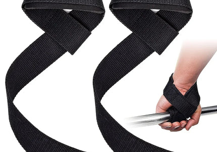 Handgelenkschlaufen zum Gewichtheben, Hebegurte für Gewichtheben, Fitnessstudio, Handgelenkbandagen mit zusätzlichen Handgriffen für Krafttraining