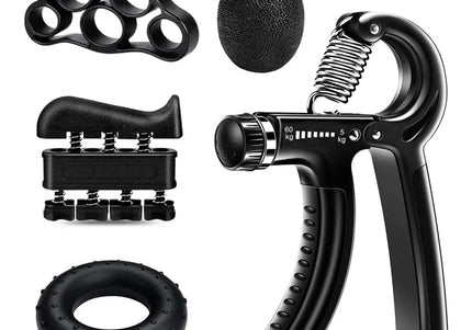 5–60 kg verstellbarer Handgriff-Stärkungstrainer, komplettes Set mit Gegen-, Handgelenk- und Unterarm- und Handtrainer für Muskeln