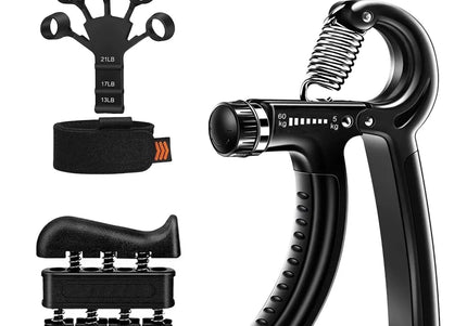 5–60 kg verstellbarer Handgriff-Stärkungstrainer, komplettes Set mit Gegen-, Handgelenk- und Unterarm- und Handtrainer für Muskeln